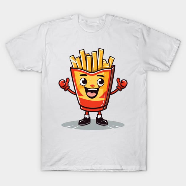 Cute French Fries T-Shirt T-Shirt by nonagobich